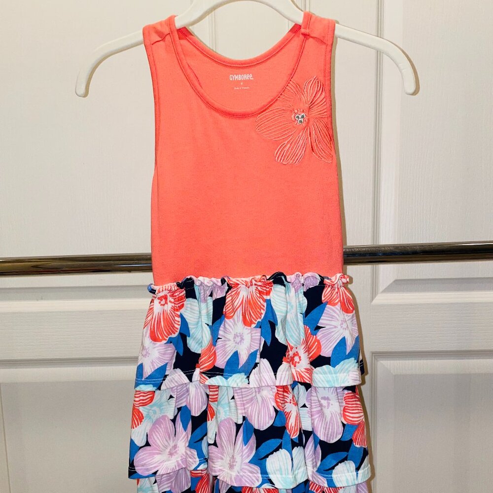 Gymboree girls dress size 7  spring summer sleeveless Hawaiian cute!